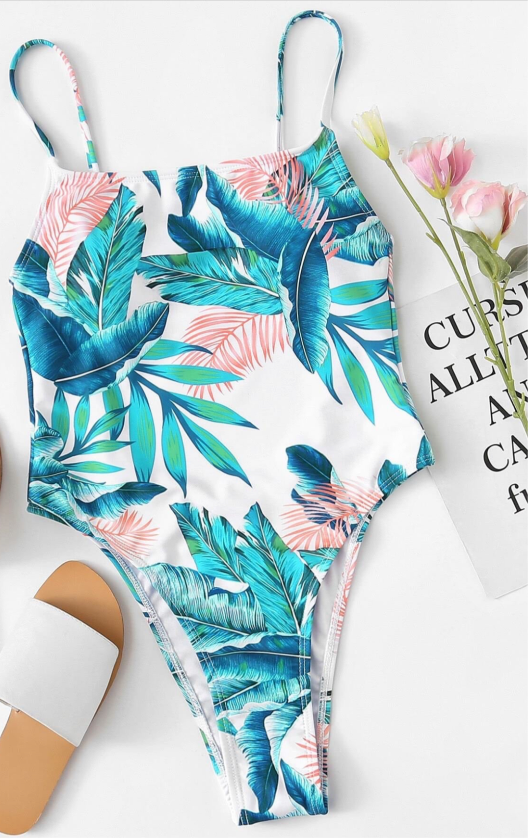 Calzoneta tropical con pierna alta