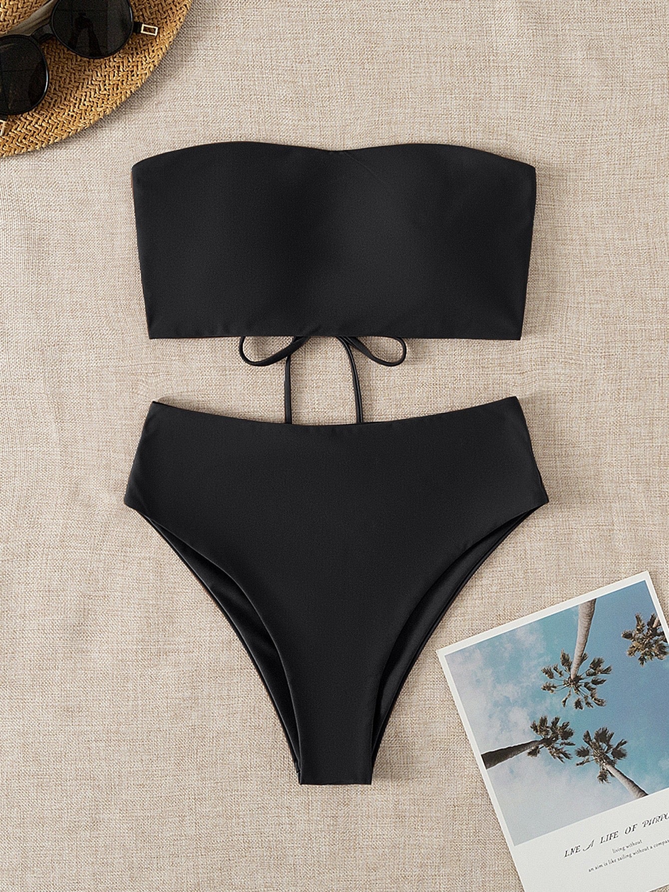 Bikini negro srapless