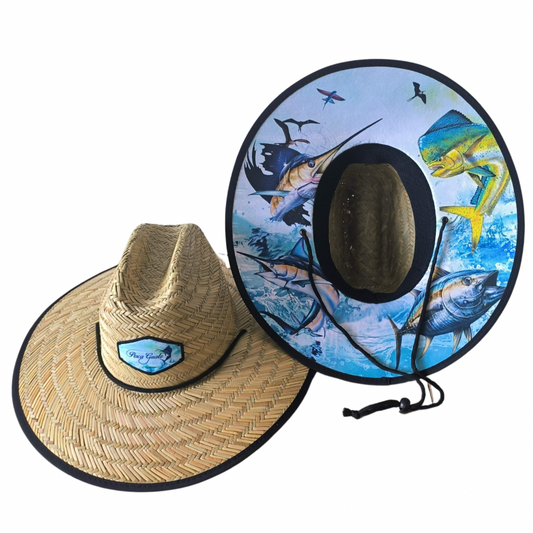 Sombrero de paja peces