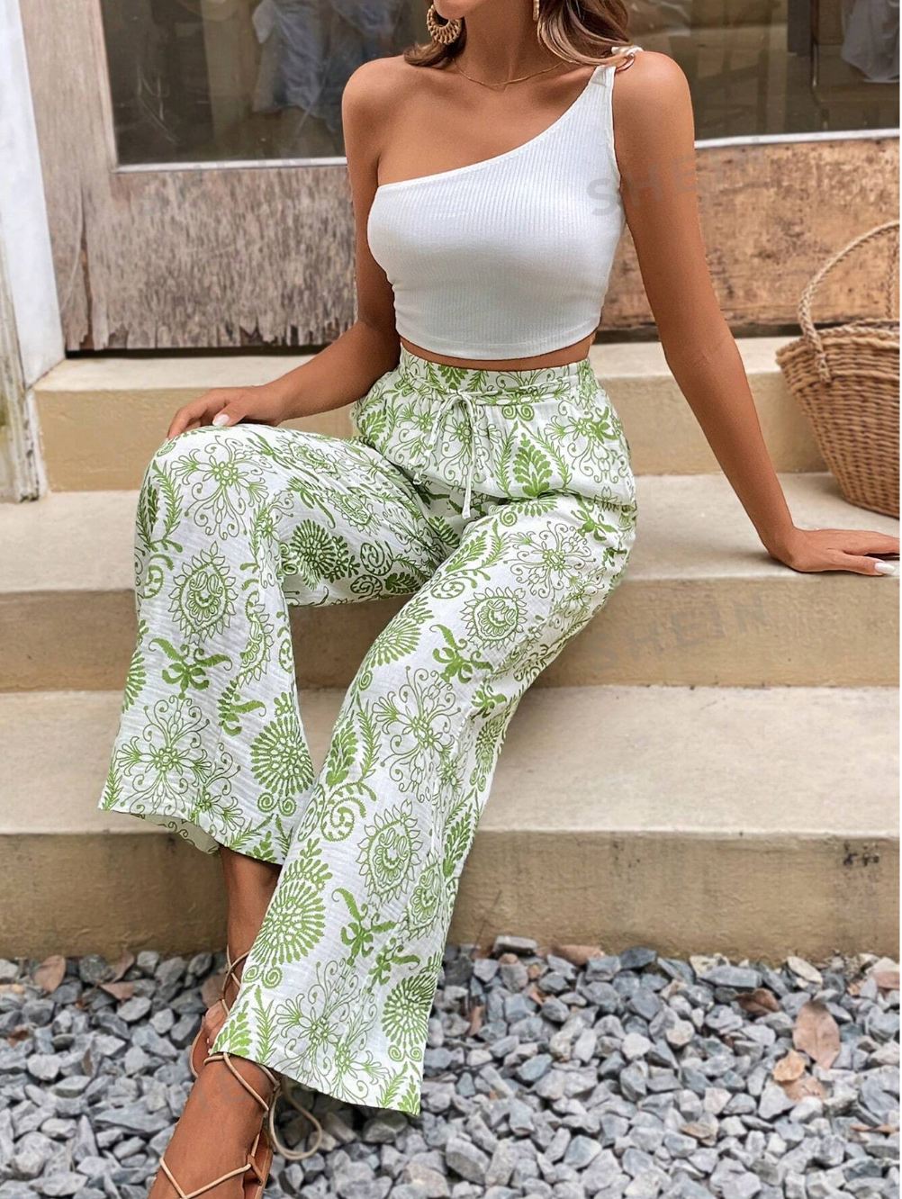 Salida Pantalon diseno verde